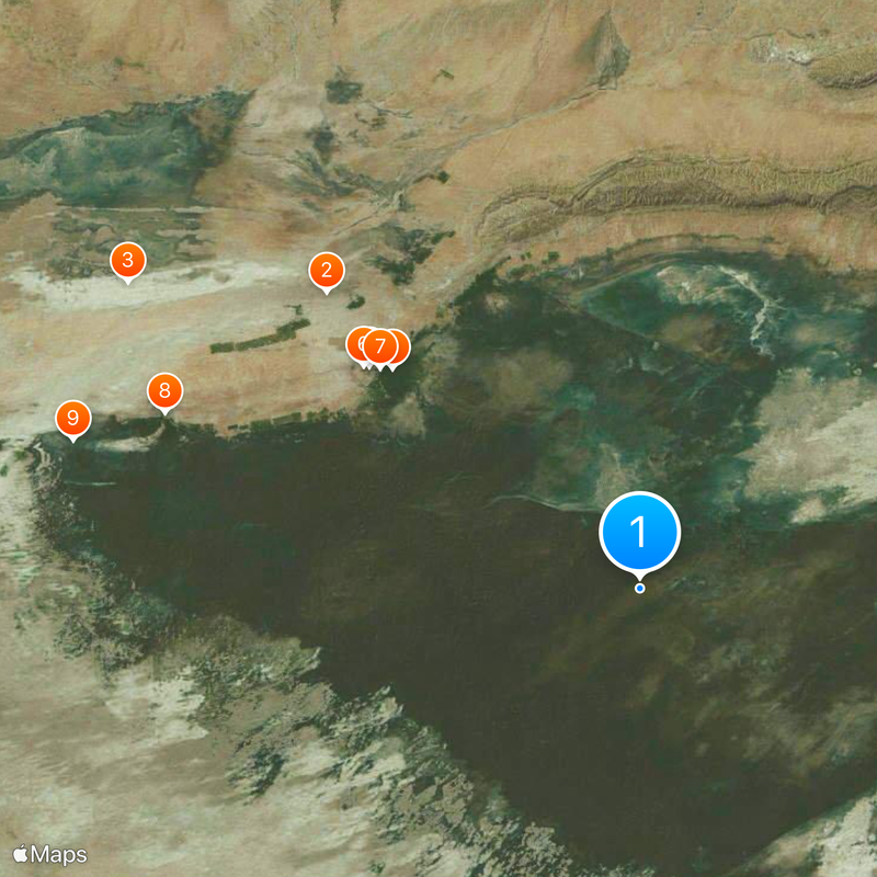 Chott el Djerid Map