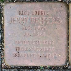Stolperstein dedicated to Jenny Behrens