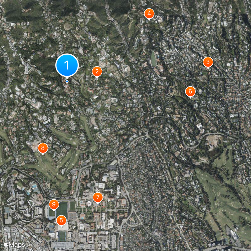 Hotel Bel-Air Map