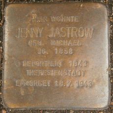 Stolperstein dedicated to Jenny Jastrow