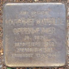 Stolperstein en memoria de Margaret Mathilde Oppenheimer