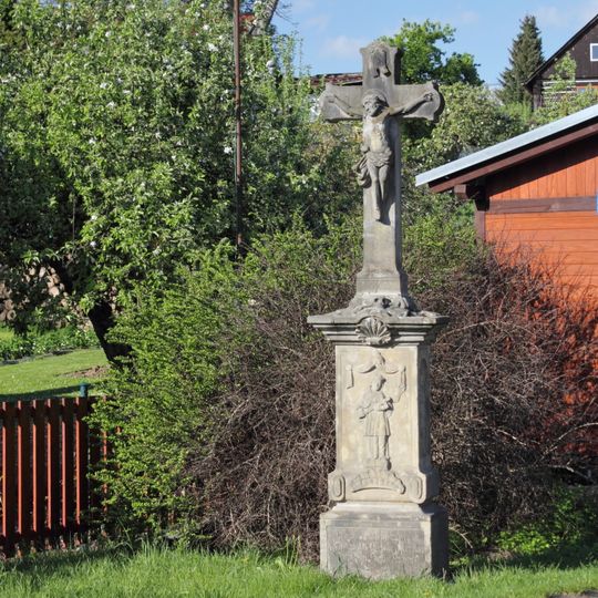 Wayside cross in Lažany