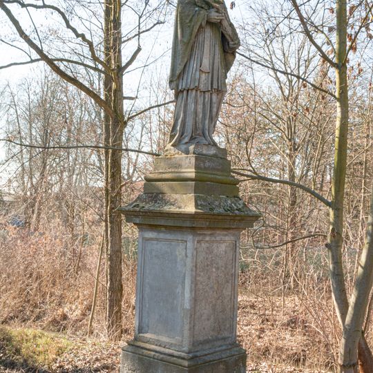 Socha svatého Jana Nepomuckého u mostu přes Cidlinu v Novém Bydžově