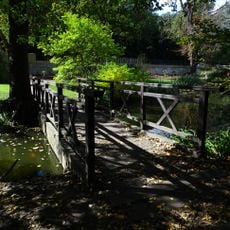 3. lávka přes Malou Rokytku v botanické zahradě Malešice