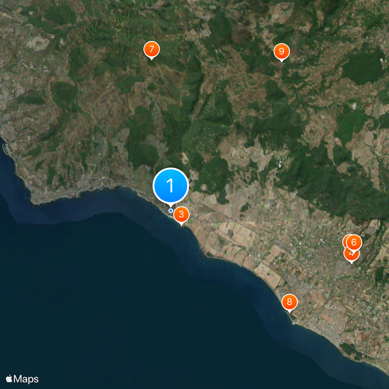 Santa Severa Map