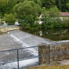 Weir on Jizera in Semily, km 105,7
