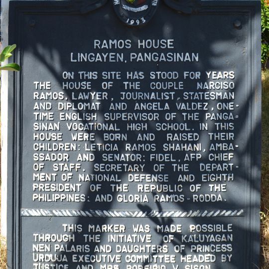 Ramos House historical marker