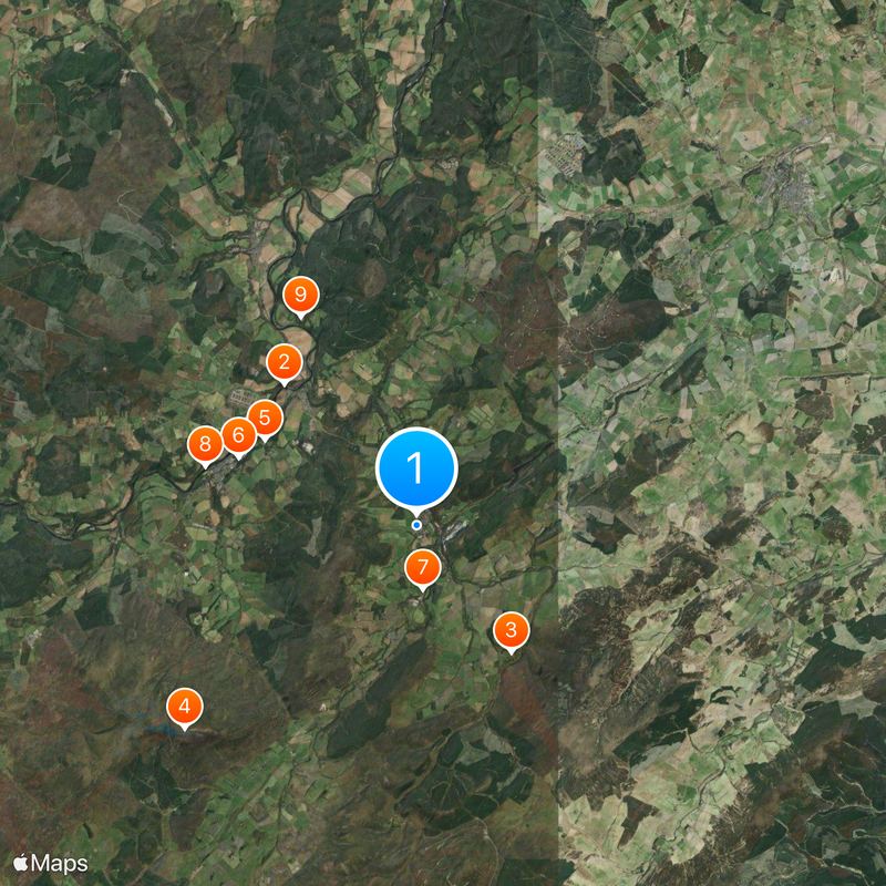 Glenfiddich Distillery Map