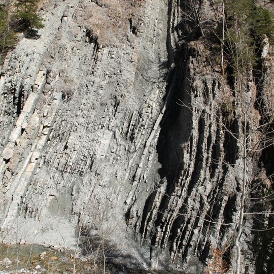 Flyschaufschlüsse im Röthenbachtal bei Halblech