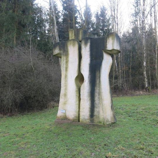 Socha Světlo v temnotách na Křížové cestě 21. století u Žireče