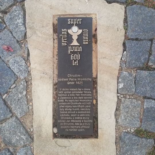 Pamětní deska Petra Hromádky