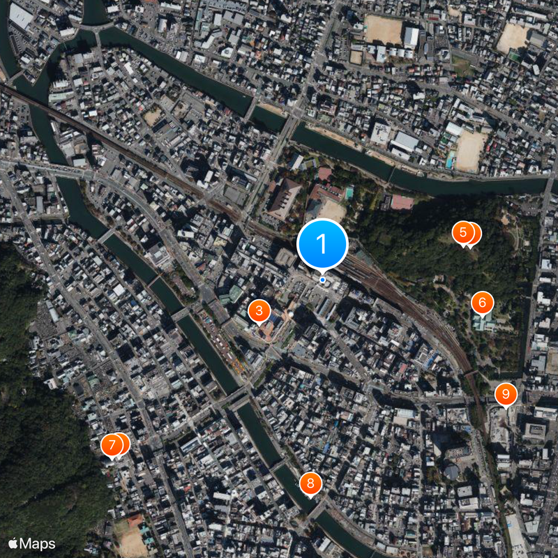 Tokushima Station Mapa