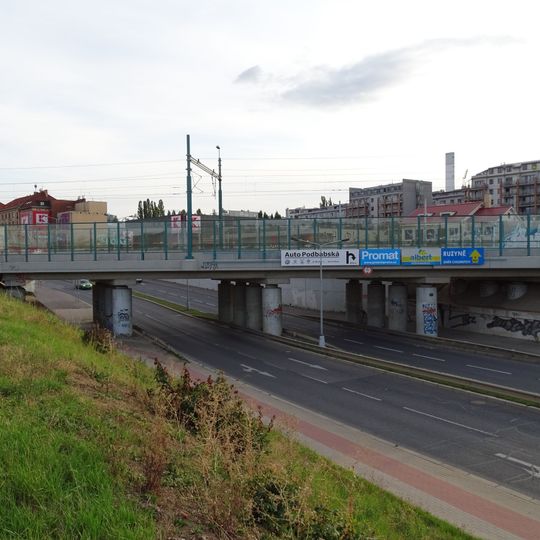 Railway bridge over Podbabská street