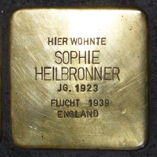 Stolperstein à la mémoire de Sophie Heilbronner