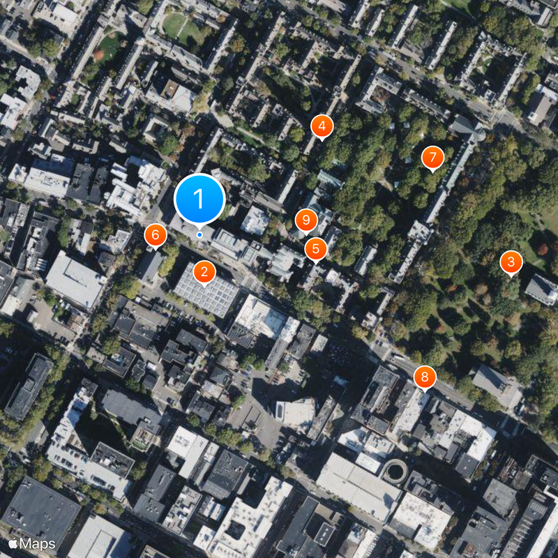 Yale University Art Gallery Karte