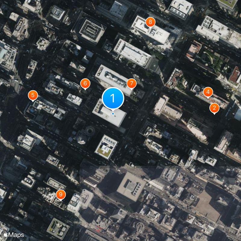 1211 Avenue of the Americas Map