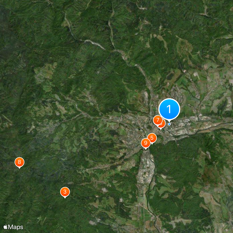 Bańska Bystrzyca Mapa