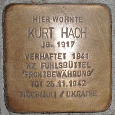 Stolperstein en memoria de Kurt Hach