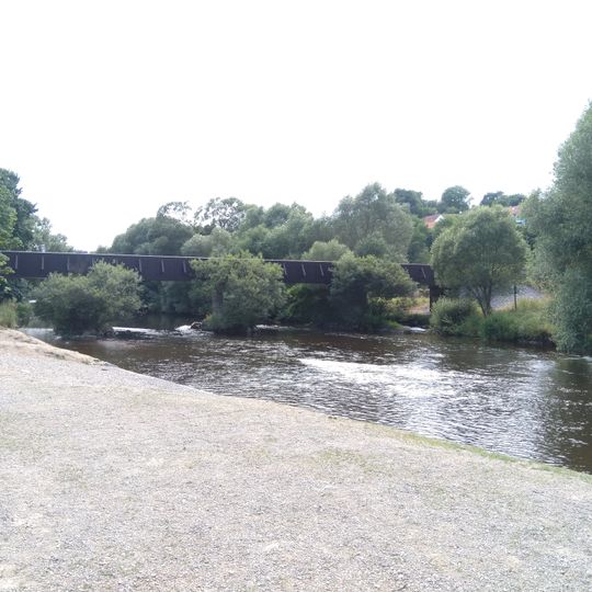 Most přes Vltavu ve Zlaté Koruně