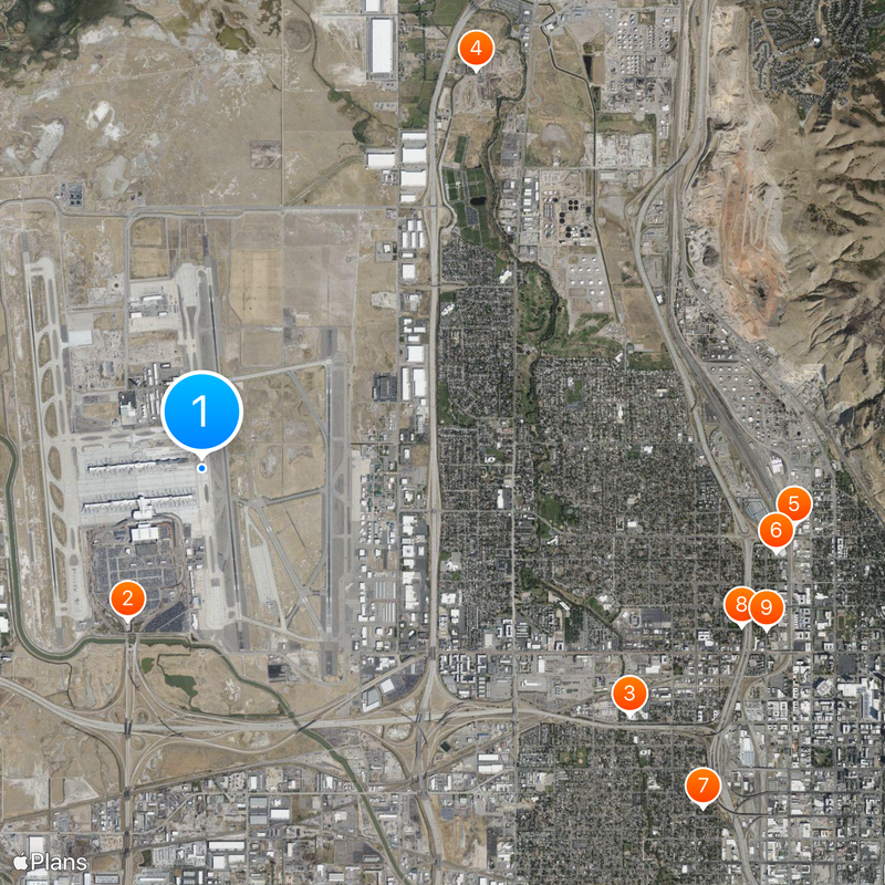 Salt Lake City International Airport Map