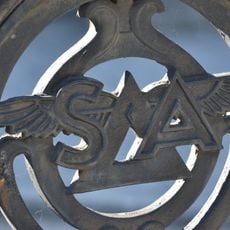 Railings In Front Of Smithkline Beecham House Terminating In Line With Entrance At Right (West) End Of Right (West) Wing