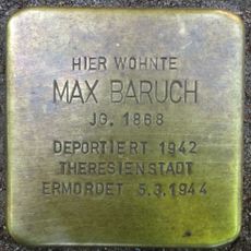 Stolperstein em memória de Max Baruch