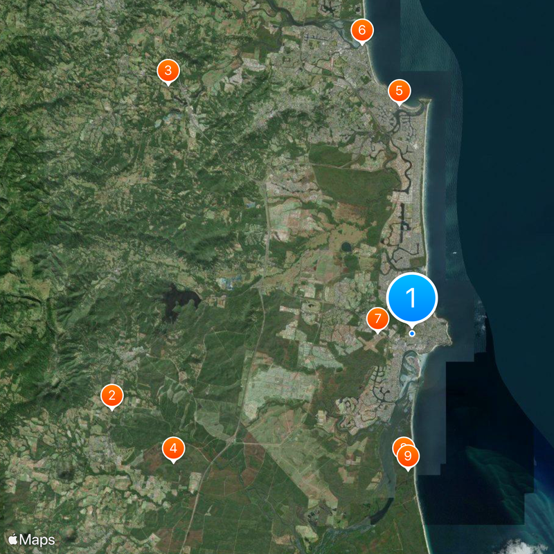 Caloundra Mappa