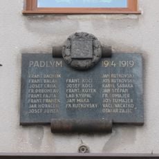 World War I victims memorial plaque in Kněžnice
