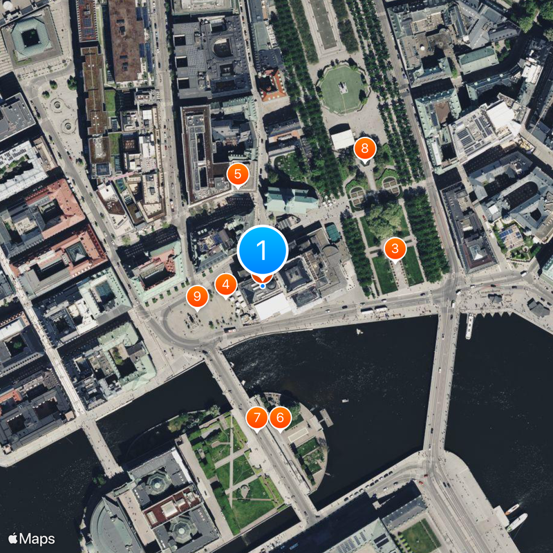Royal Swedish Opera Map