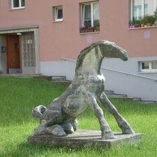 Aufspringendes Pferd