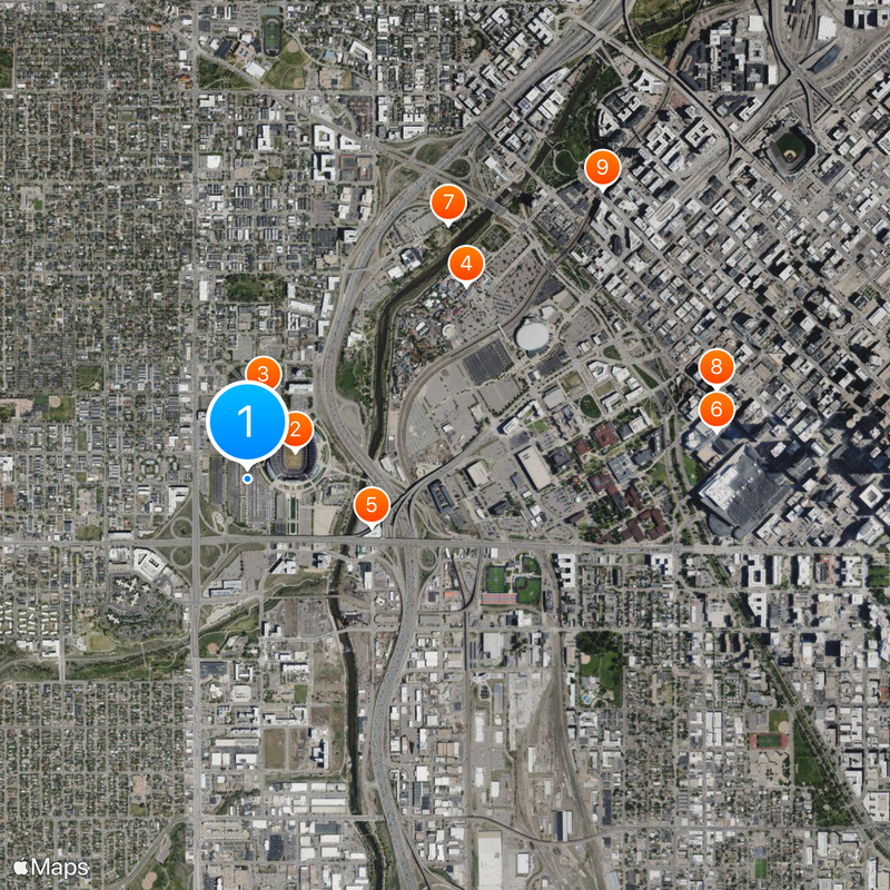 McNichols Sports Arena Map