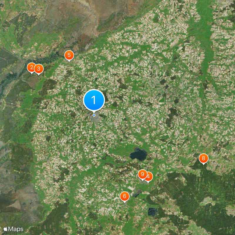 Mońki Map