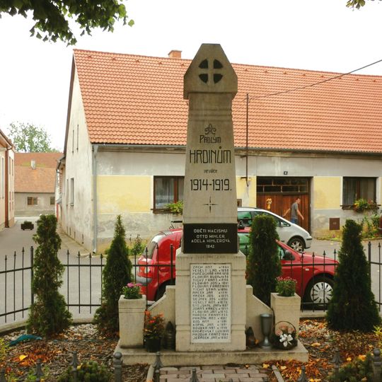 World Wars memorial in Stará Říše