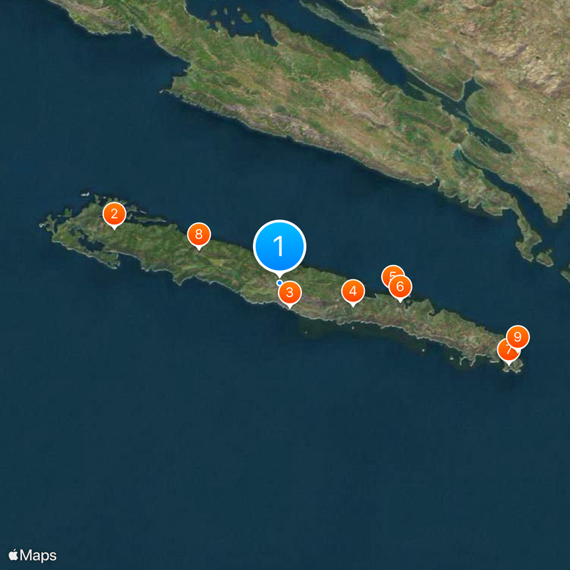 Mljet Map