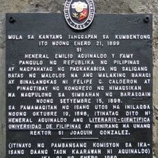 Enactment of the Malolos Constitution historical marker