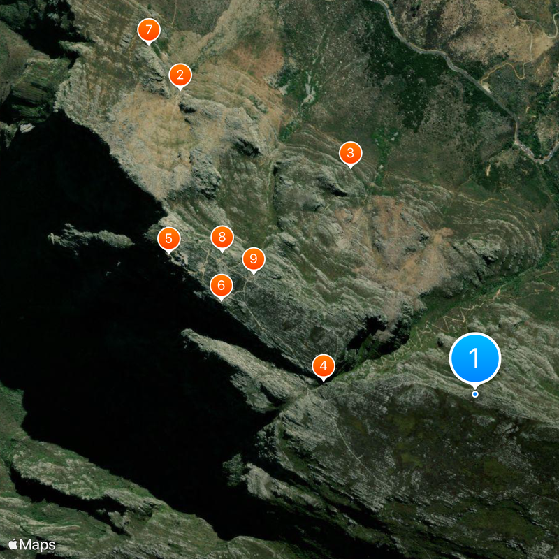Table Mountain Map