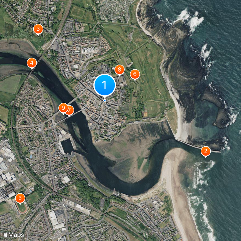 Berwick-upon-Tweed Kaart