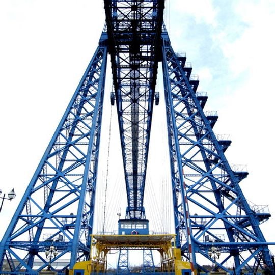 Piers, Railings And Gates At Entrance To Transporter Bridge