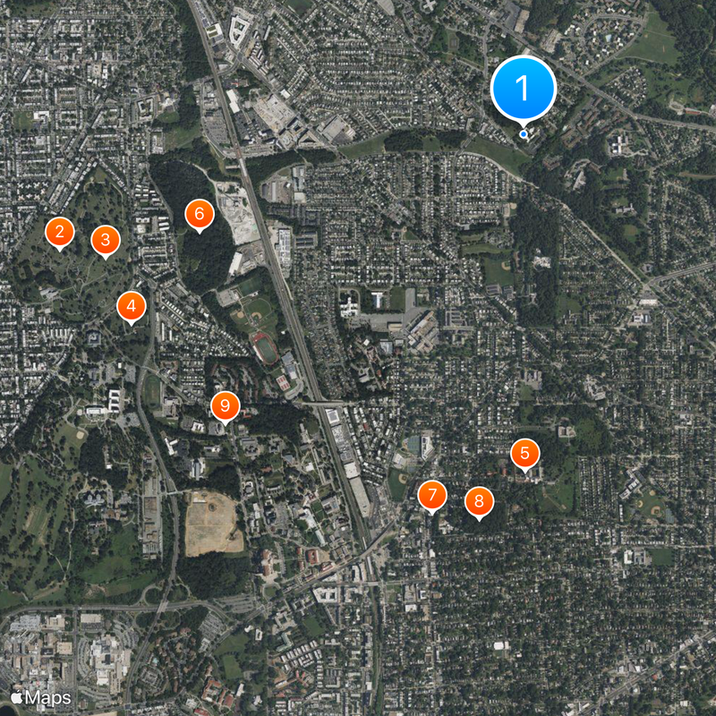 Roman Catholic Archdiocese of Washington Map