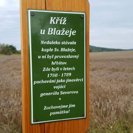Kříž "u Blažeje" u silnice mezi Žebrákem a Točníkem