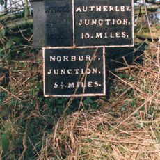 Milepost Shropshire Union Canal 5.5 Miles To South Of Norbury Junction
