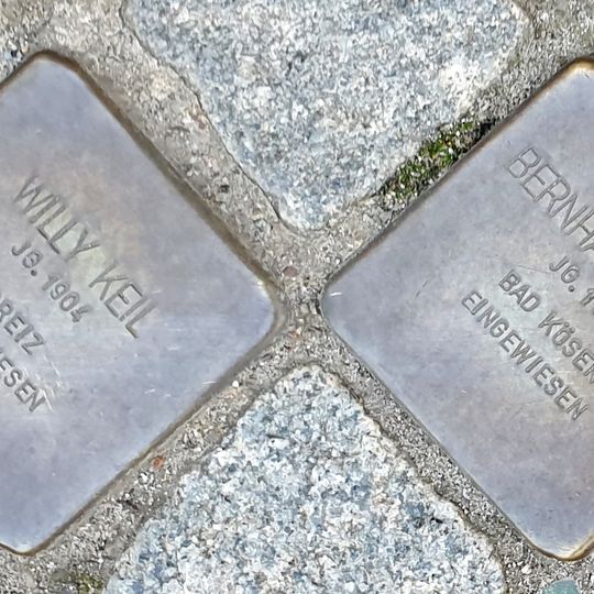 Stolperstein en memoria de Bernhard Karl Emil Kunze