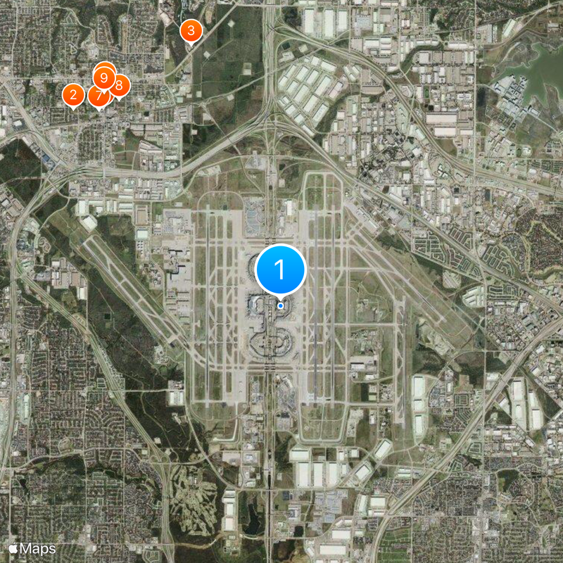 Dallas/Fort Worth International Airport Map