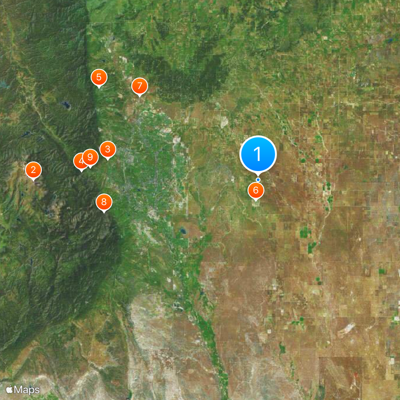 El Paso County Kaart