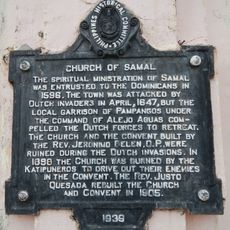 Church of Samal historical marker