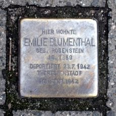 Stolperstein à la mémoire d’Emilie Blumenthal