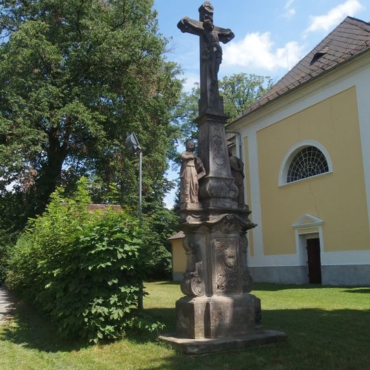 Sousoší Kalvárie v Rohli u kostela