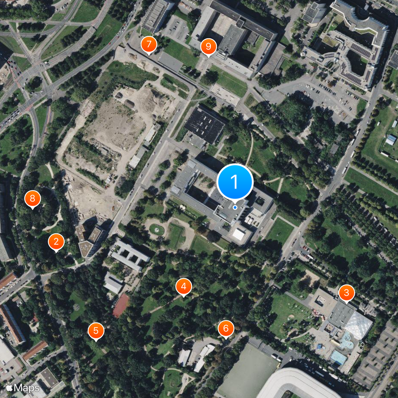 Musée allemand de l'hygiène Carte