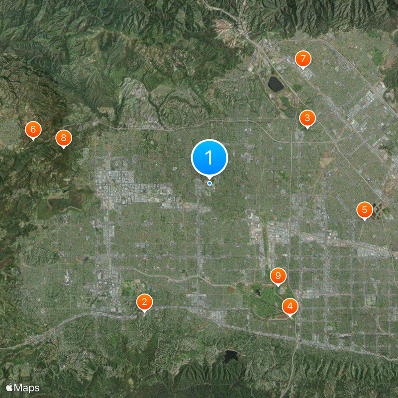 Università statale della California Mappa