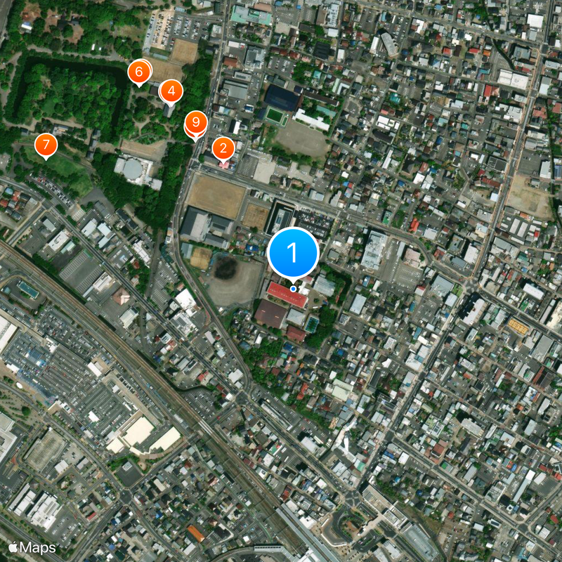 Nagano Prefectural Ueda Senior High School Map